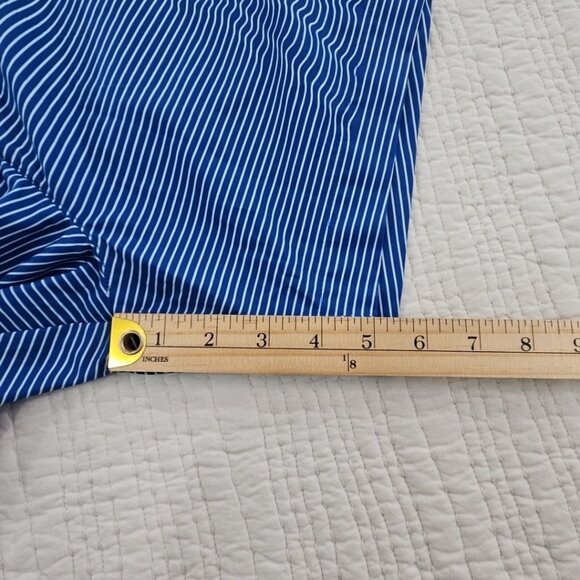 Ted Baker Swimming Trunks NEW Men's 3 (34) Blue Horizontal Stripe NWT 4" Inseam - Picture 10 of 15